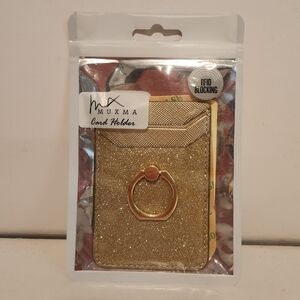 Brand New 2 1/2” x 4” Goldtone Sparkly Wallet Phone Back